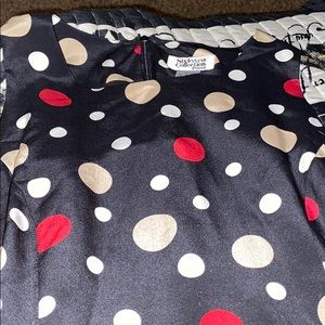 Polka dot knee length dress Size 12P
